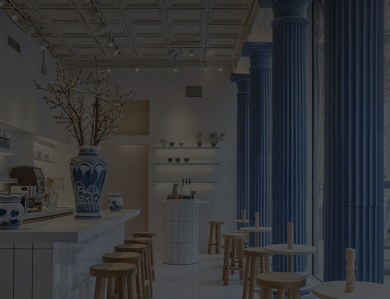 Interior design ristorante greco